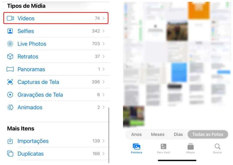 Locate archived videos from WhatsApp on the iPhone (Image credit: Thiago Furquim/Canaltech) Locate archived videos from WhatsApp on the iPhone (Image credit: Thiago Furquim/Canaltech)