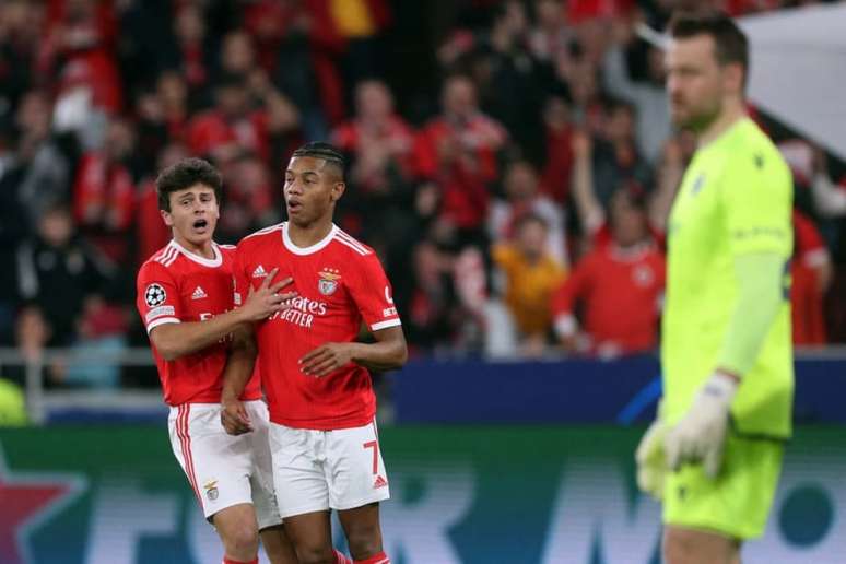 Benfica atropela Brugge e se classifica na Champions (Foto: CARLOS COSTA / AFP)