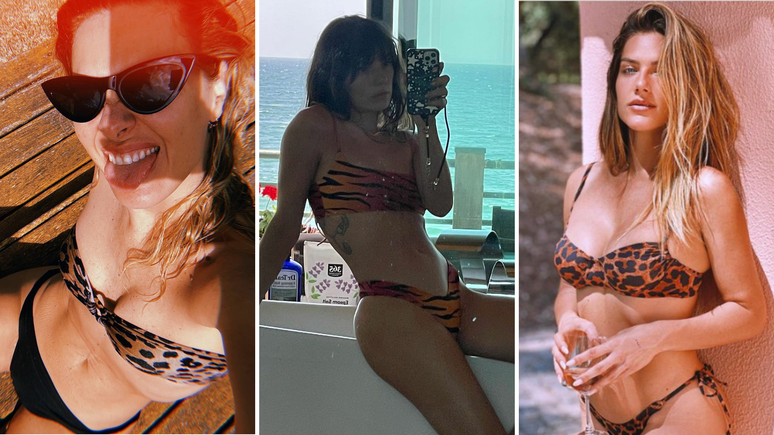 Famosas de biqu&iacute;ni em animal print 