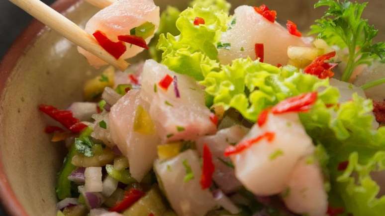 Ceviche de til&aacute;pia