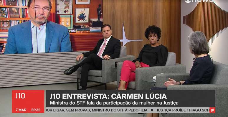 Em outro &acirc;ngulo, nem se via o rosto da ministra C&aacute;rmen L&uacute;cia