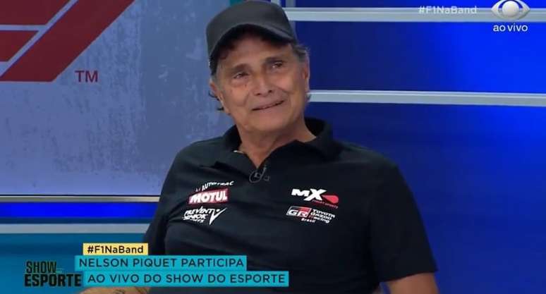 Nelson Piquet é denunciado pelo Ministério Público após comentário preconceituoso (Foto: Reprodução/Band)