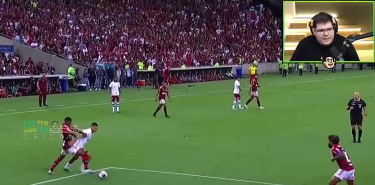 Cazé discorda de gol anulado do Flamengo contra o Fluminense e faz comparação com o futebol europeu