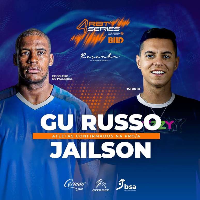 Jaílson, ex-Palmeiras, disputará torneio de beach tennis no interior de SP