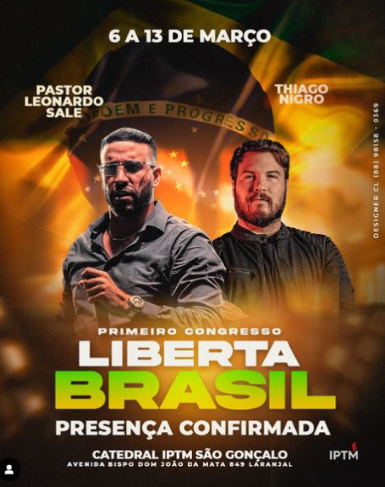 Thiago Nigro foi cortado do congresso da IPTM