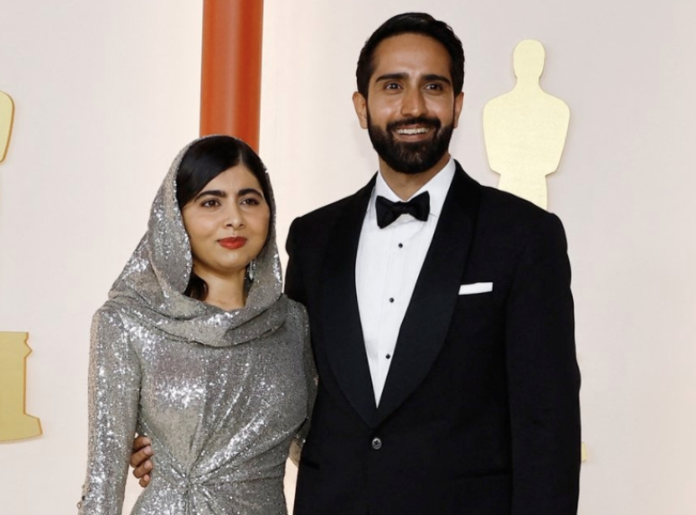 Malala Yousafzai e Asser Malik 