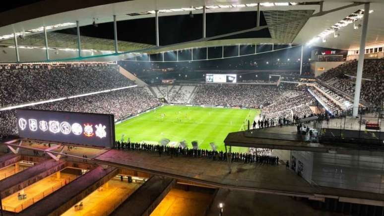 Timão está invicto na Arena em 2023 (Foto: JP Drone)