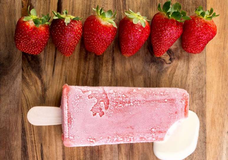 Paleta de morango &eacute; a cara do domingo
