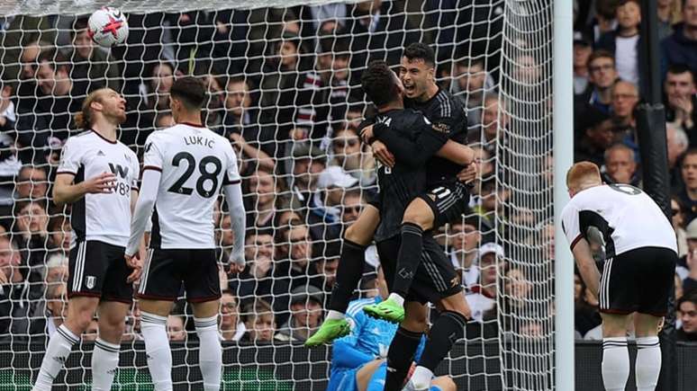 Gabriel Martinelli marcou o segundo gol dos Gunners (ADRIAN DENNIS / AFP)