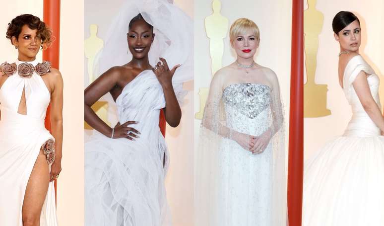 Vestido de festa branco: fotos de looks do Oscar com a cor mostra como usar além do vestido de noiva.