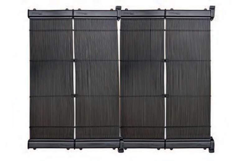 A placa solar converte energia solar em energia t&eacute;rmica, deixando a &aacute;gua com a temperatura ideal 