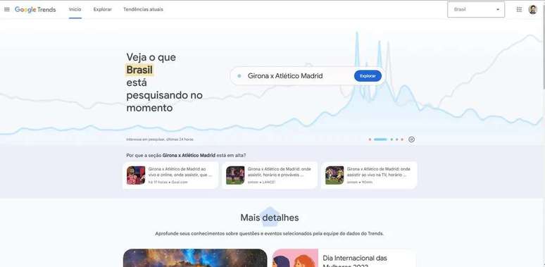Trends received the new look of Material 3 (Image: Alveni Lisboa/Canaltech) Trends received the new look of Material 3 (Image: Alveni Lisboa/Canaltech)
