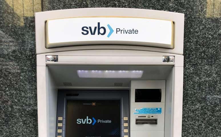 Caixa autom&aacute;tico do Silicon Valley Bank (SVB)