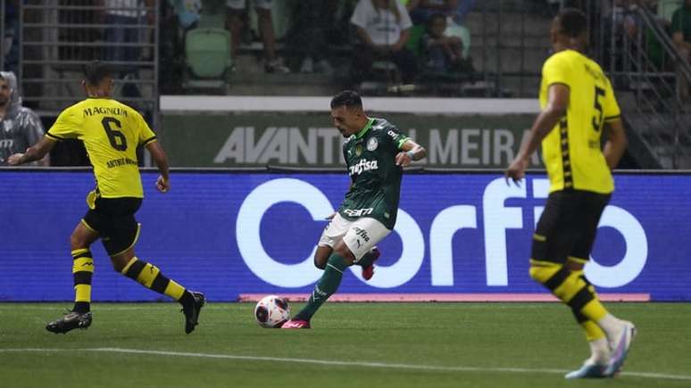 Assistência contra o Bernô foi a 16ª de Menino pelo Verdão (Foto: Cesar Greco/Palmeiras/by Canon)