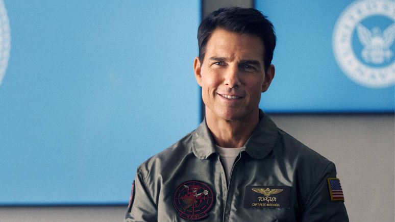 Tom Cruise em cena de Top Gun: Maverick.