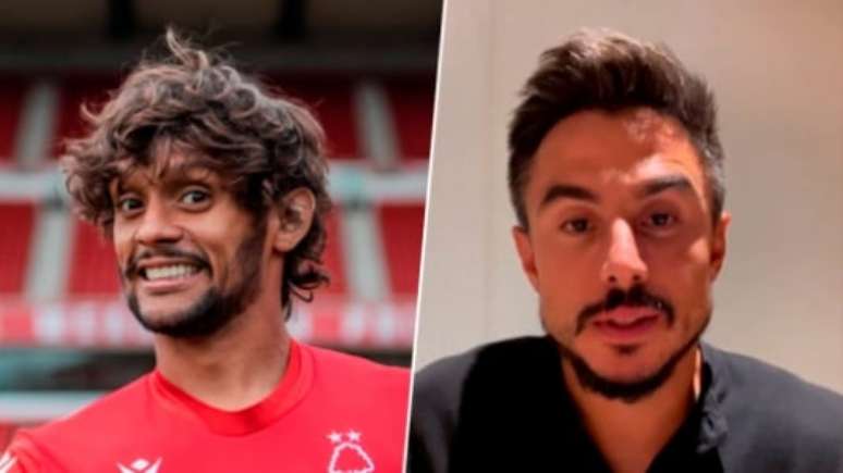 Scarpa e Willian Bigode (Divulgação/Nottingham Forest e Divulgação/Instagram)