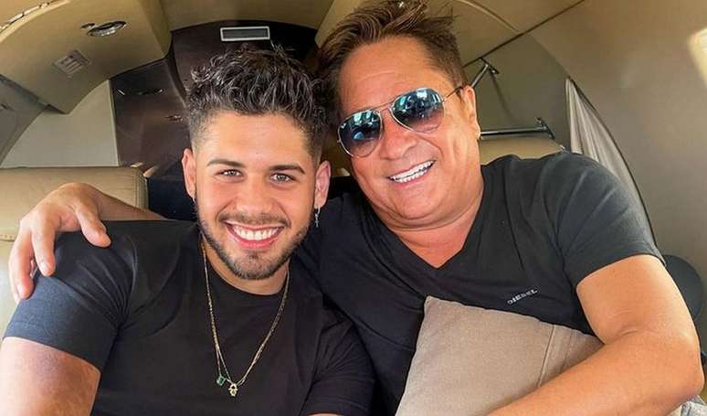 Zé Felipe lançou sua nova música com um trecho de um hit do pai, Leonardo.