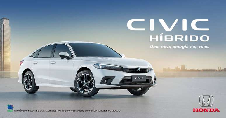 Novo Honda Civic Híbrido chega à sua 11ª geração, agora com a tecnologia híbrida e:HEV