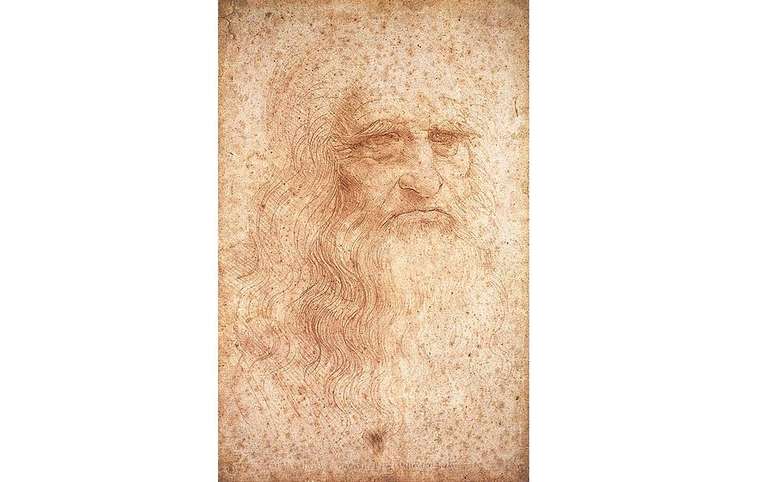 Autorretrato de Leonardo da Vinci, do início dos anos 1500