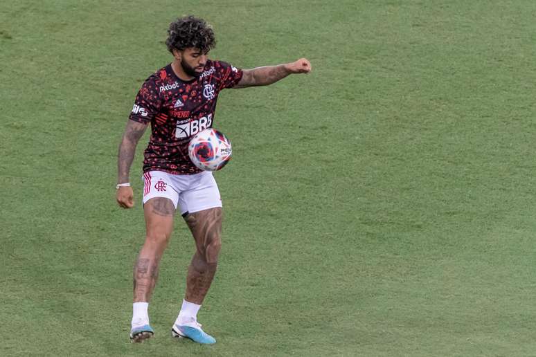 Gabigol durante partida entre Flamengo e Vasco da Gama, válida pela semifinal do Campeonato Carioca, nesta segunda-feira, 13.