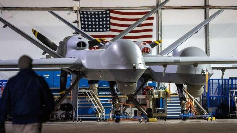 Os drones MQ-9 Reaper são usados ??para tarefas de vigilância e inteligência pelos EUA