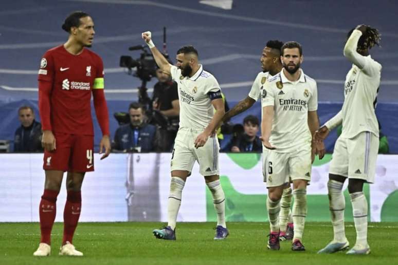 Real Madrid vence novamente o Liverpool e vai às quartas da Champions (Foto: JAVIER SORIANO / AFP)