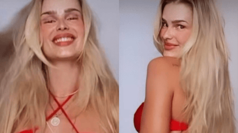 Yasmin Brunet impresses by sensualizing on the web with a thong bikini