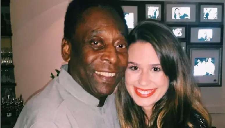 Pelé e a enteada tinham relação muito próxima (Foto: Reprodução/Instagram)