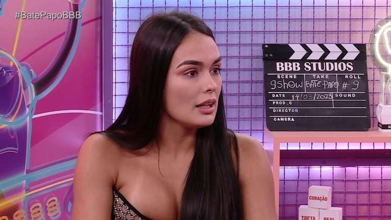 Larissa, eliminada do 'BBB 23'. Reprodução/Globoplay