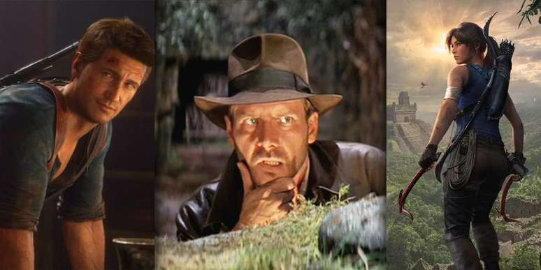 Indiana Jones foi inspiração para Lara Croft e Nathan Drake.