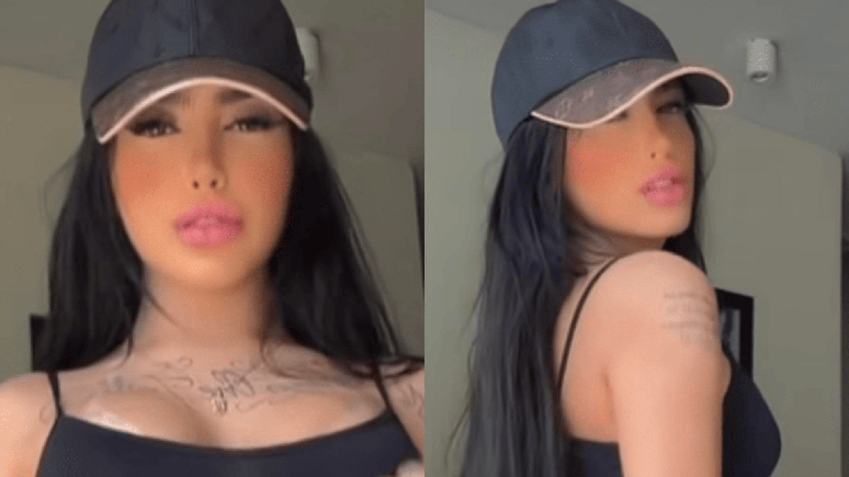 MC Mirella rolls around in tiny panties and causes a sensation on the web