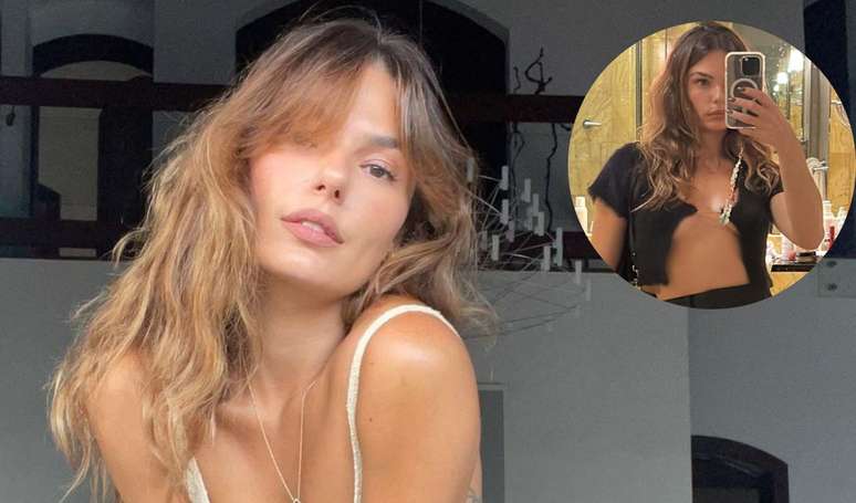 Bold!  Isis Valverde’s extravagant look with ‘invisible thread’ leaves her breasts almost on display