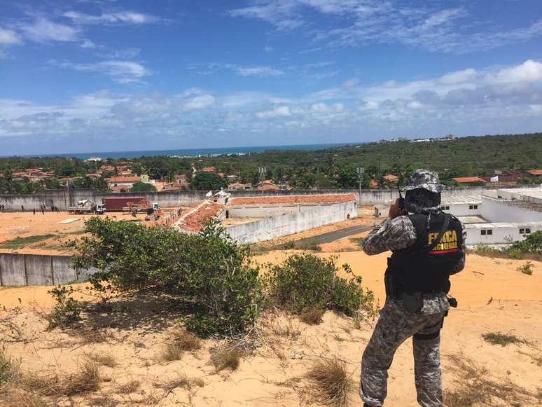 Imagem do presídio de Alcaçuz, em janeiro de 2017, após massacre