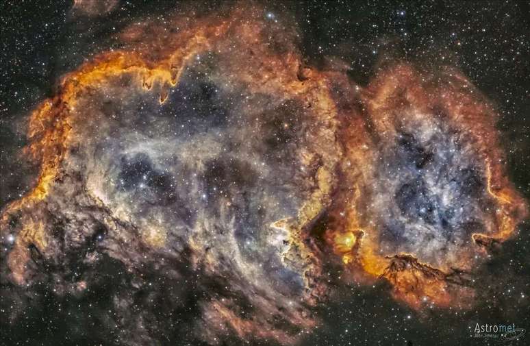 The Soul Nebula is home to star clusters and star formation (Image: Reproduction/José Jiménez (Astromet) The Soul Nebula is home to star clusters and star formation (Image: Reproduction/José Jiménez (Astromet)