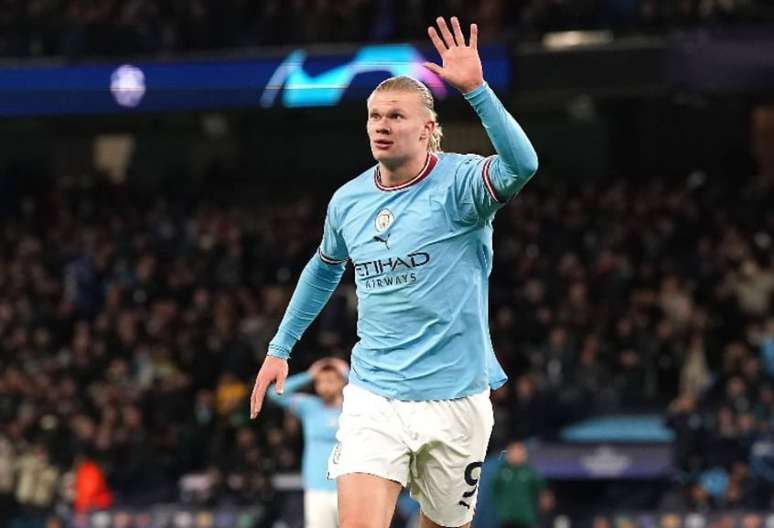 O Manchester City, que tem o ‘matador’ Erling Haaland, tenta avançar em mais uma competição nesta temporada (Foto: IMAGO / PA Images)