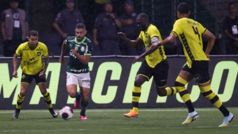 Bruno Tabata foi um dos destaques palmeirenses contra o Bernô (Foto: Cesar Greco/Palmeiras/by Canon)