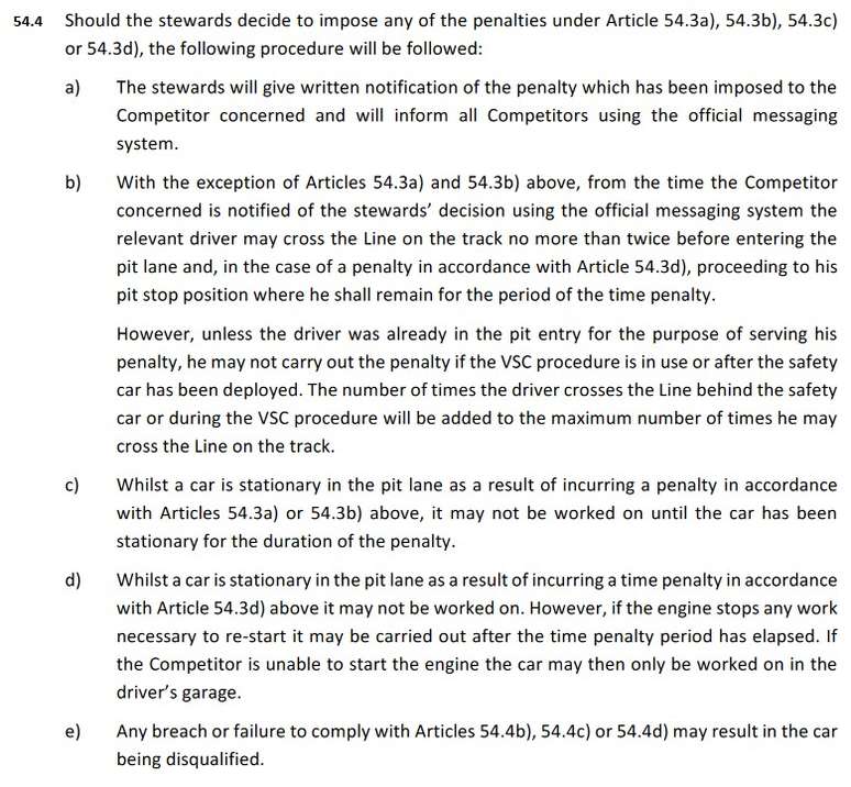 Aqui a descrição sobre a proibição de qualquer trabalho no carro durante o cumprimento de punição