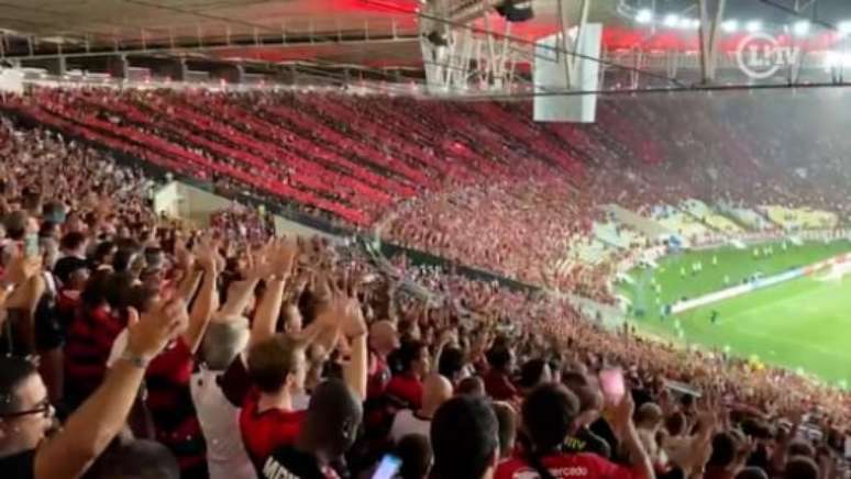 A torcida do Flamengo já fez bonitas festas no Maracanã em 2023 (Foto: Reprodução/LANCE!)