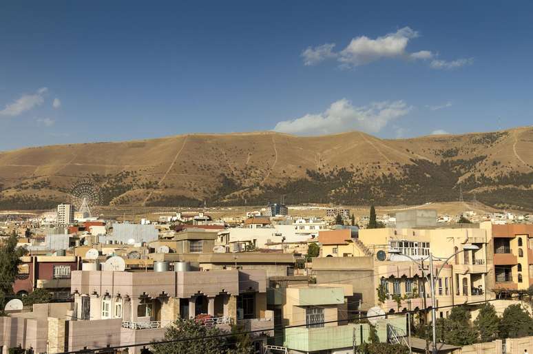 Vista de parte da cidade de Sulaymaniyah, no Curdistão iraquiano