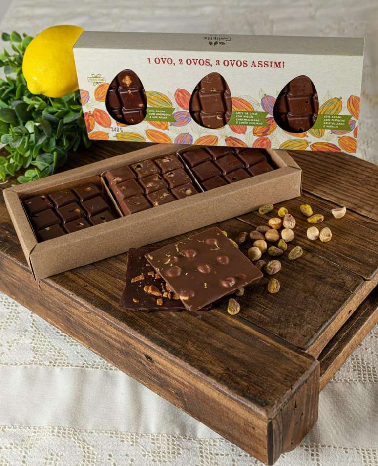 Caixa de Chocolates Veganos - Gallette Chocolates |