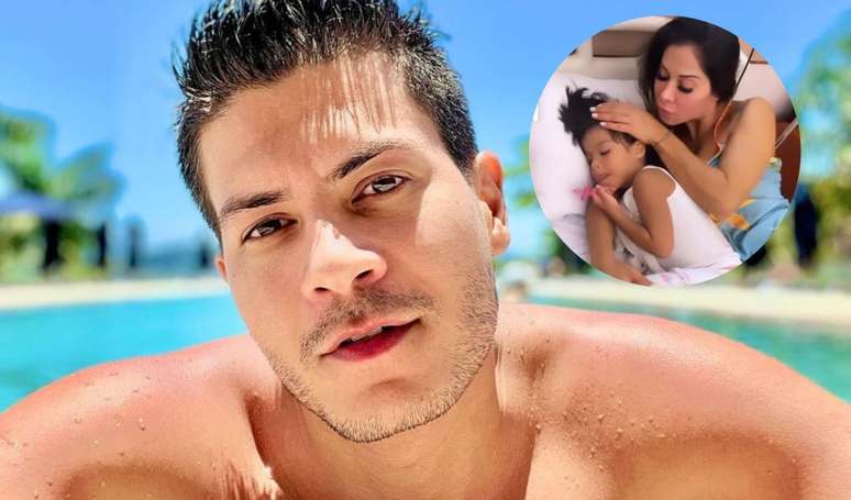 Arthur Aguiar afirmou que não sabia que a filha estava no hospital.