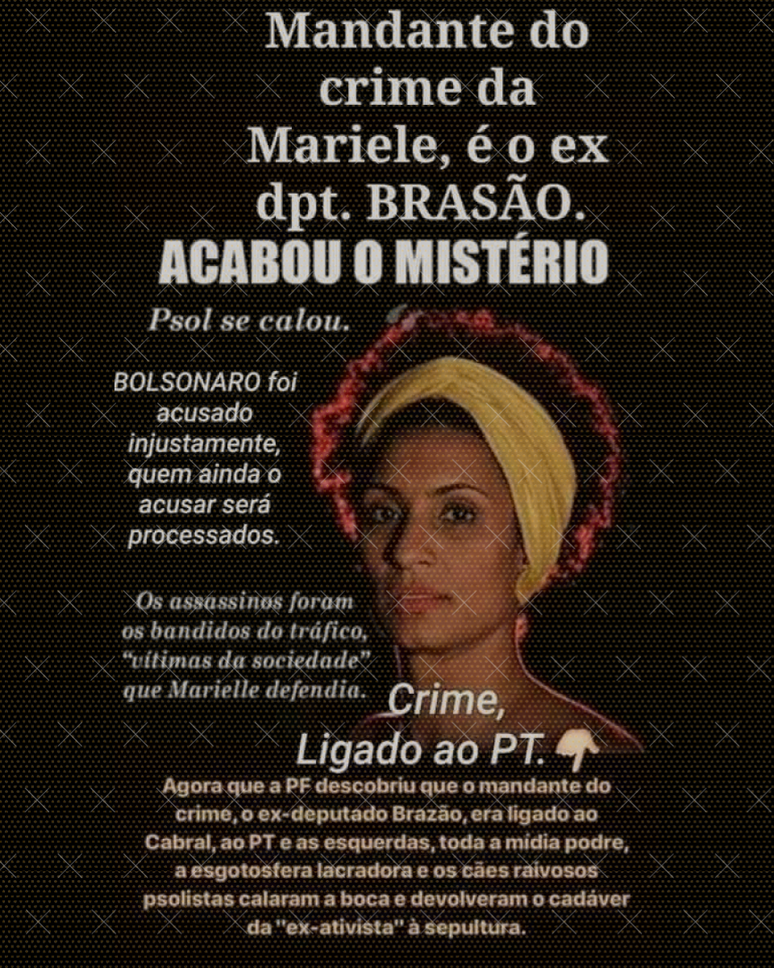 Imagem mente ao dizer que descobriram que mandante do assassinato de Marielle era ligado ao crime organizado carioca