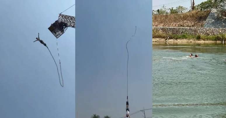 Corda de bungee jump arrebentou durante salto de turista na Tailândia
