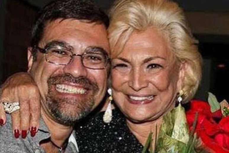 Marcello Camargo com a mãe, Hebe