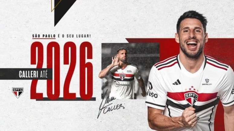Artilheiro no último ano, Calleri renova contrato com o São Paulo até 2026
