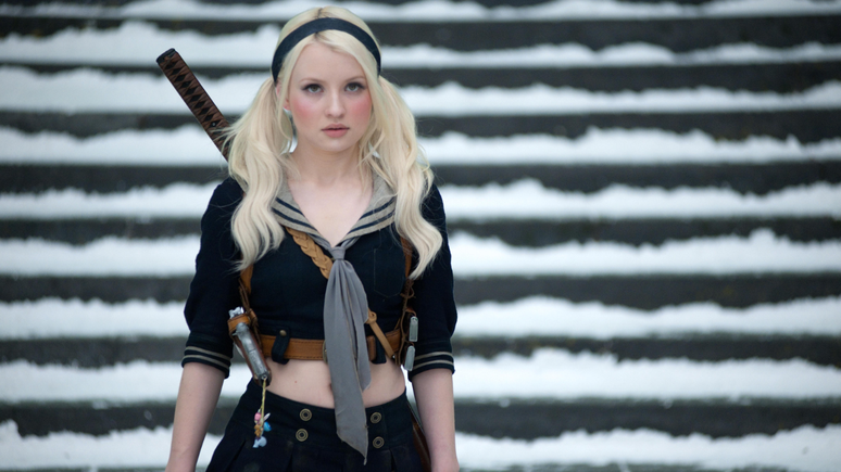 Emily Browning como Baby Doll em cena de Sucker Punch.