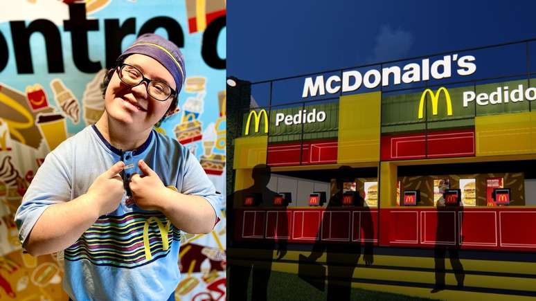 Danilo tem Síndrome de Down e é um dos profissionais da equipe do restaurante no Lollapalooza