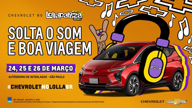 Chevrolet Bolt EUV fará sua primeira aparição no Lollapalooza