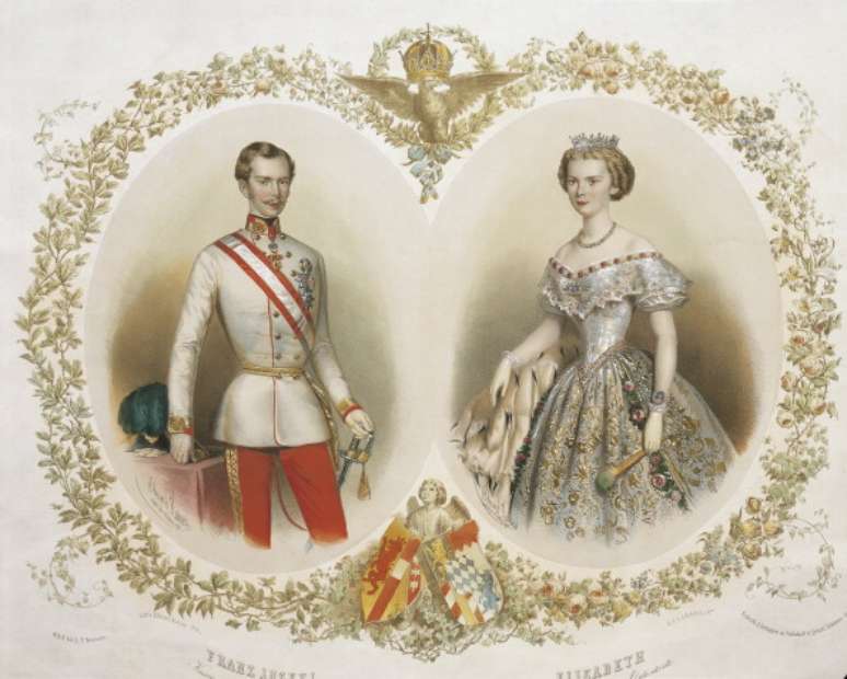 O imperador Franz Josef e sua amada Elisabeth - (Getty Images)
