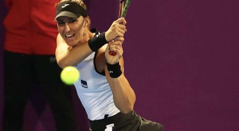 Bia Maia em ação (Foto: Qatar TotalEnergies Open)
